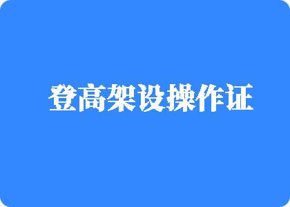 狂操骚穴流骚水视频登高架设操作证